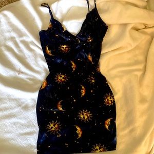 Bear Dance Mini Black Moon Dress